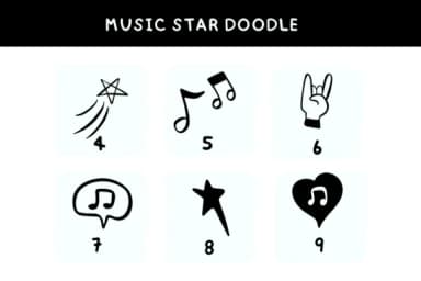 Music Star Doodle by Bee piyanuch — Dingbats Font — thumbnail 7