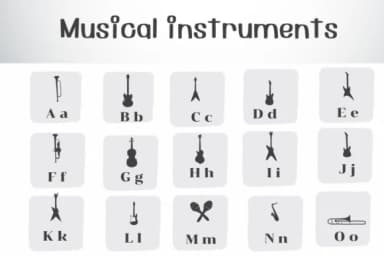 Musical Instruments by Ketsarin — Dingbats Font — thumbnail 3