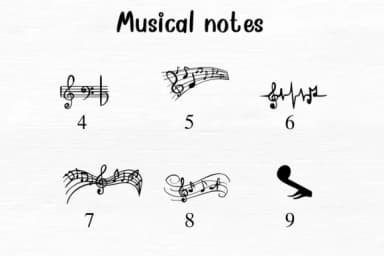 Musical Notes by Nongyao — Dingbats Font — thumbnail 4