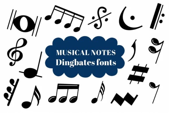 Musical Notes by Natchuta — Dingbats Font