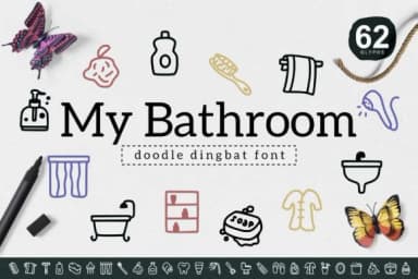 My Bathroom by YandiDesigns — Dingbats Font — thumbnail 1