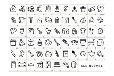 My Bathroom by YandiDesigns — Dingbats Font — thumbnail 2