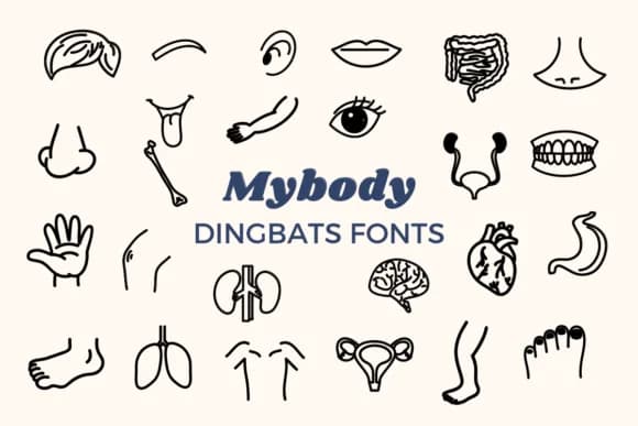 My Body by Nun Sukhwan — Dingbats Font