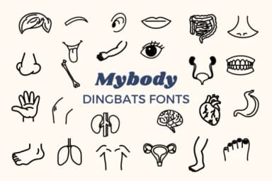My Body by Nun Sukhwan — Dingbats Font — thumbnail 1