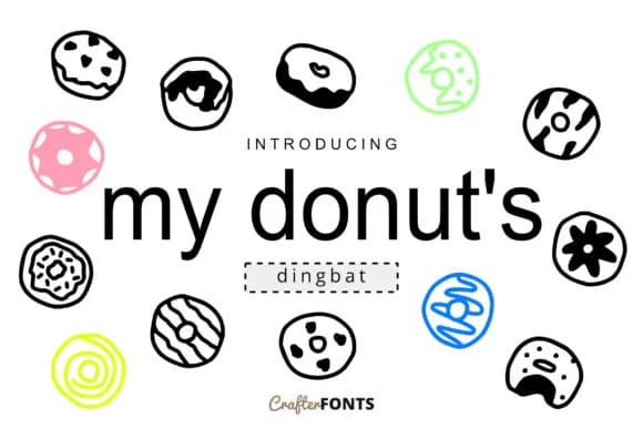 My Donut's by CrafterFonts — Dingbats Font
