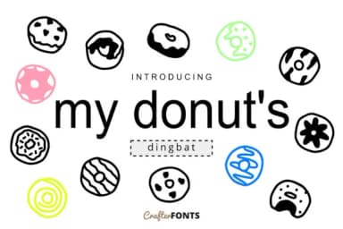 My Donut's by CrafterFonts — Dingbats Font — thumbnail 1