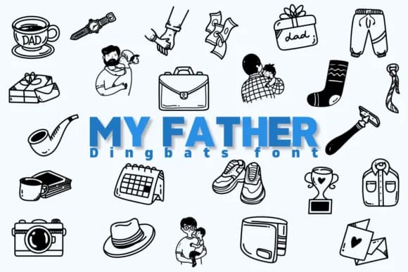 My Father by Chonada — Dingbats Font