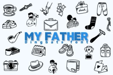My Father by Chonada — Dingbats Font — thumbnail 1