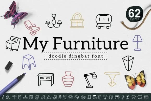 My Furniture by YandiDesigns — Dingbats Font
