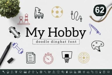 My Hobby by YandiDesigns — Dingbats Font — thumbnail 1