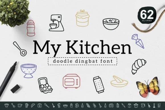 My Kitchen by YandiDesigns — Dingbats Font