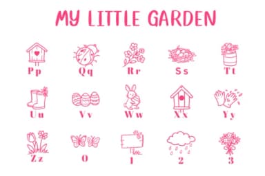 My Little Garden by CHANOK — Dingbats Font — thumbnail 3