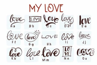 My Love by Sirinart — Dingbats Font — thumbnail 2