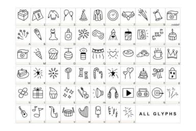 My Party by YandiDesigns — Dingbats Font — thumbnail 2