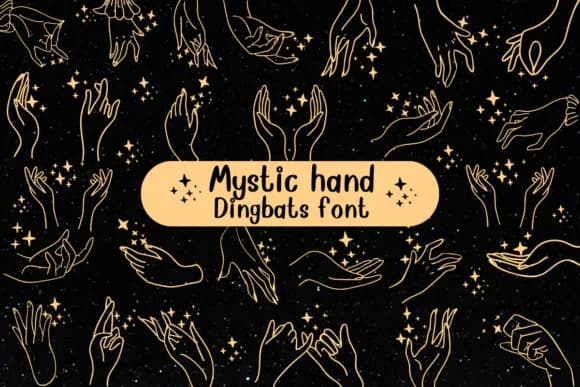 Mystic Hand by Nongyao — Dingbats Font