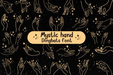 Mystic Hand by Nongyao — Dingbats Font — thumbnail 1