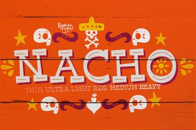 Nacho by Rodrigo Typo — Slab Serif Font — thumbnail 1