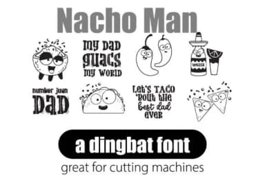 Nacho Man by Illustration Ink — Dingbats Font — thumbnail 1
