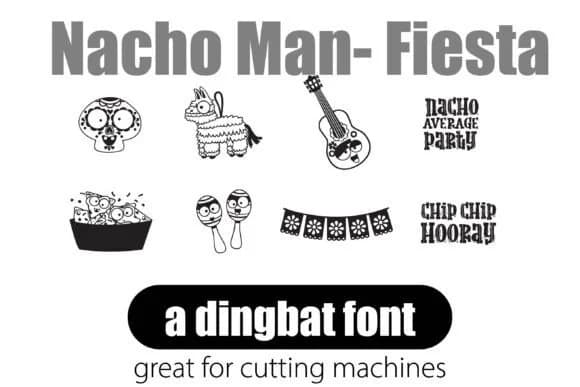 Nacho Man - Fiesta by Illustration Ink — Dingbats Font