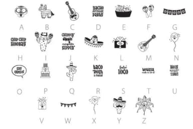 Nacho Man - Fiesta by Illustration Ink — Dingbats Font — thumbnail 3
