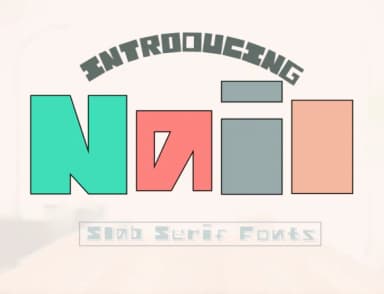 Nail by Pukka De — Slab Serif Font — thumbnail 1