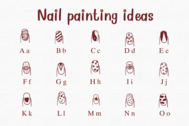 Nail Painting Ideas by Nongyao — Dingbats Font — thumbnail 2