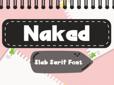 Naked by Pukka De — Slab Serif Font — thumbnail 1
