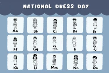 National Dress Day by Natchuta — Dingbats Font — thumbnail 2