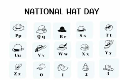 National Hat Day by Ketsarin — Dingbats Font — thumbnail 3