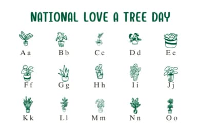 National Love a Tree Day by Nongyao — Dingbats Font — thumbnail 2