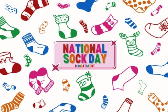 National Sock Day by Chonada — Dingbats Font