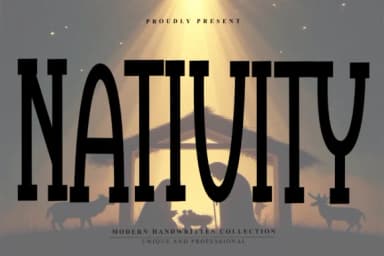 Nativity by Plafont store — Slab Serif Font — thumbnail 1