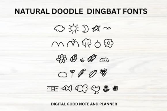 Natural by fonty88 — Dingbats Font