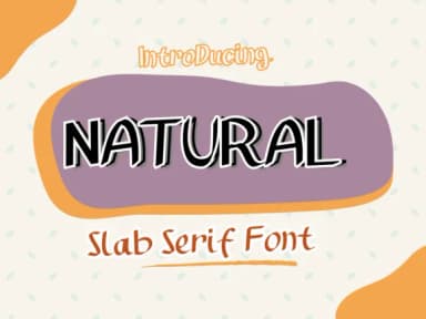 Natural by Pukka De — Slab Serif Font — thumbnail 1
