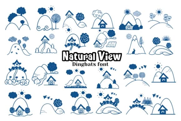 Natural View by Nun Sukhwan — Dingbats Font