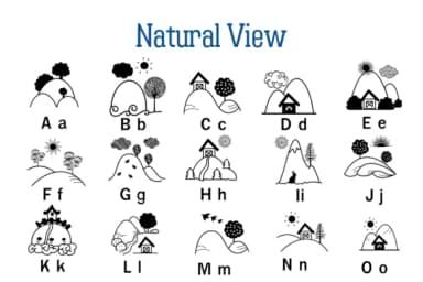 Natural View by Nun Sukhwan — Dingbats Font — thumbnail 2