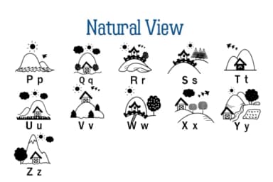 Natural View by Nun Sukhwan — Dingbats Font — thumbnail 3