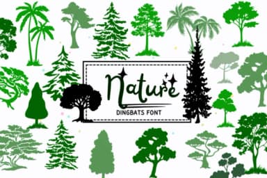 Nature by PraewDesigns — Dingbats Font — thumbnail 1