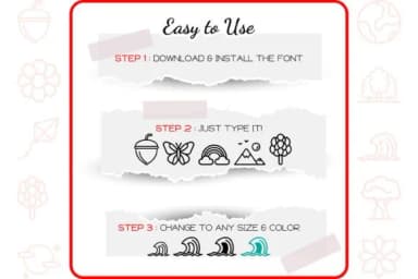 Nature Alphabet by WADLEN — Dingbats Font — thumbnail 4