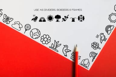 Nature Alphabet by WADLEN — Dingbats Font — thumbnail 7