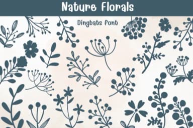 Nature Florals by Sontaya — Dingbats Font — thumbnail 1