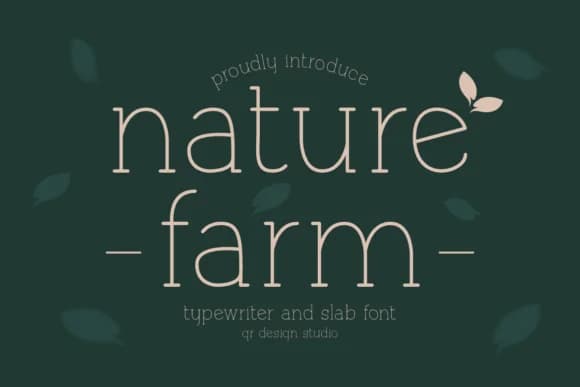 Naturefarm by qrdesignstd — Slab Serif Font