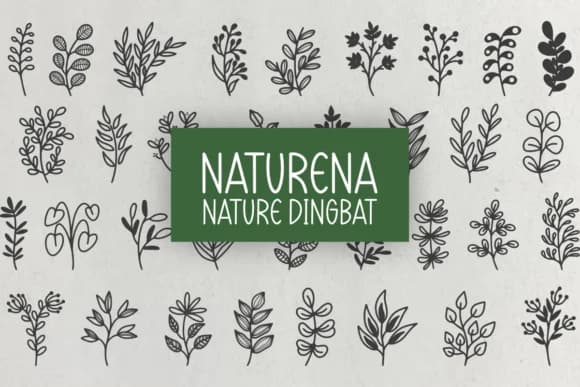 Naturena by Letterayu — Dingbats Font