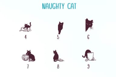 Naughty Cat by Nongyao — Dingbats Font — thumbnail 4