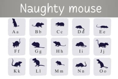 Naughty Mouse by Nongyao — Dingbats Font — thumbnail 2