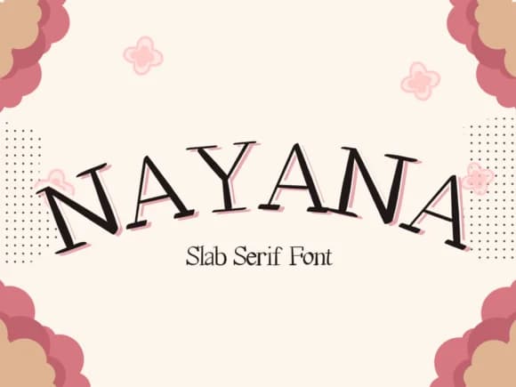 Nayana by Pukka De — Slab Serif Font — preview 1