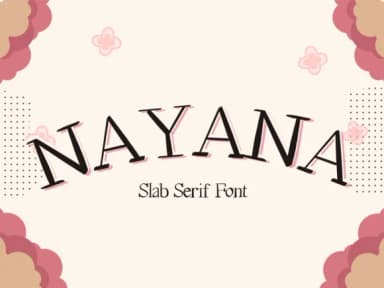 Nayana by Pukka De — Slab Serif Font — thumbnail 1