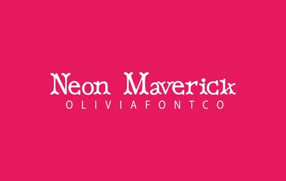 Neon Maverick by OliviaFontCo — Slab Serif Font