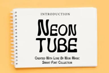 Neon Tube by Wow Magic — Slab Serif Font — thumbnail 1