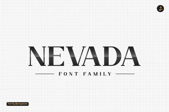 Nevada by setyaisiam — Slab Serif Font